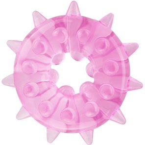  Розовое кольцо на пенис Heavy Cock Ring- Ice Flower 