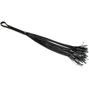  Чёрная плеть с лаковыми хвостиками 79 см 