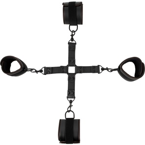  Черный набор крестовой фиксации Bondage Set 