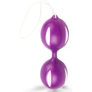  Фиолетовые вагинальные шарики с петелькой 