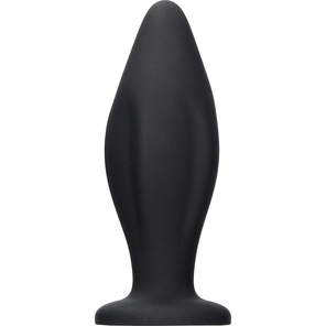  Черная анальная пробка Edgy Butt Plug 11,4 см 