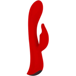  Красный вибромассажер-кролик 5 Silicone Bunny Love 19,1 см 