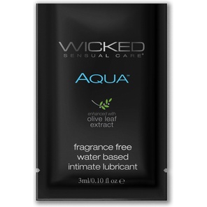  Легкий лубрикант на водной основе с алое Wicked Aqua 3 мл 