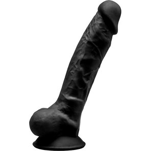  Черный фаллоимитатор на присоске MODEL 1 17,5 см 