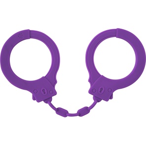  Фиолетовые силиконовые наручники Suppression 