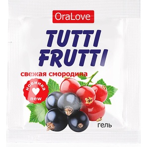  Гель-смазка Tutti-frutti со вкусом смородины 4 гр 