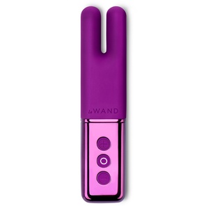  Фиолетовый двухмоторный мини-вибратор Le Wand Deux 