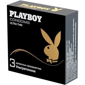  Ультратонкие презервативы Playboy Ultra Thin 3 шт 