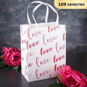  Ламинированный пакет Любовь 31 х 13 х 24 см 
