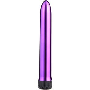  Фиолетовый классический вибратор 18 см 