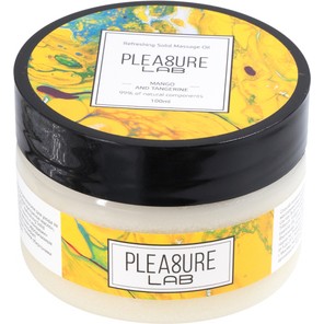  Твердое массажное масло Pleasure Lab Refreshing с ароматом манго и мандарина 100 мл 