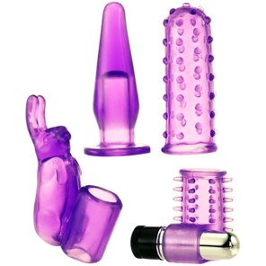  Фиолетовый вибронабор Foreplay Couples Kit 
