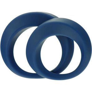  Набор из 2 синих эрекционных колец Perfect Twist Cock Ring Set 