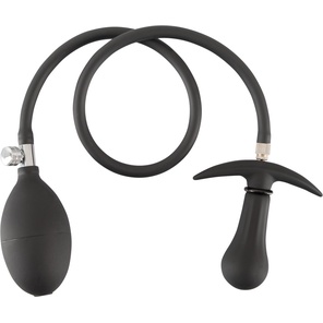  Черная анальная втулка-расширитель Inflatable Plug 