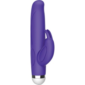  Фиолетовый вибратор-кролик The Mini Rabbit 13,9 см 