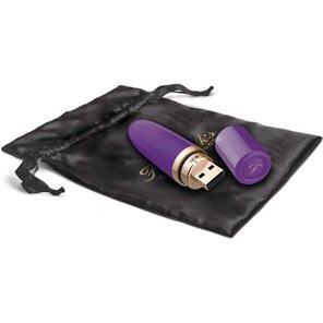  Фиолетовый перезаряжаемый вибростимулятор Lipstick Vibe 