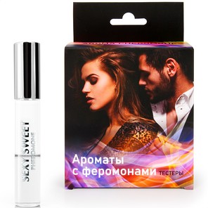 Набор тестеров парфюмированных средств для тела с феромонами SEXY SWEET 7 шт. по 5 мл 