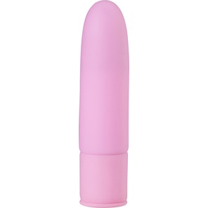  Розовый силиконовый мини-вибратор 10 см 