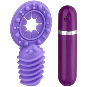  Фиолетовое эрекционное виброкольцо с 10 режимами вибрации Dash 