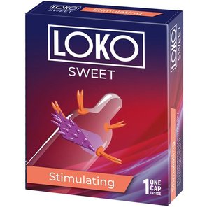  Стимулирующая насадка на пенис LOKO SWEET с возбуждающим эффектом 