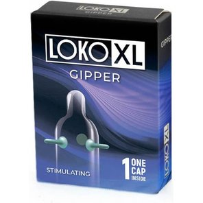  Стимулирующая насадка на пенис LOKO XL GIPPER 