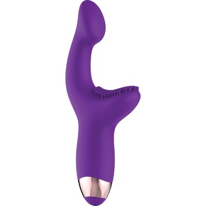  Фиолетовый массажёр для G-точки G-Spot Pleaser 19 см 