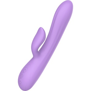  Фиолетовый вибратор-кролик Purple Rain 23 см 