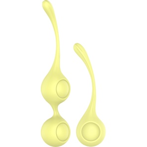  Набор желтых вагинальных шариков Lemon Squeeze 