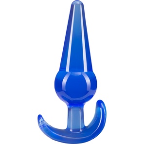  Синяя анальная пробка в форме якоря Large Anal Plug 12,2 см 