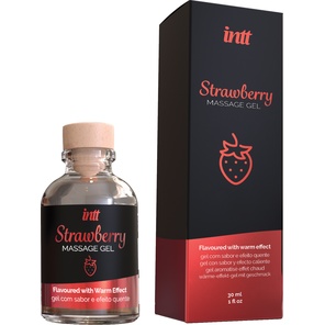 Массажный гель с ароматом клубники Strawberry 30 мл 