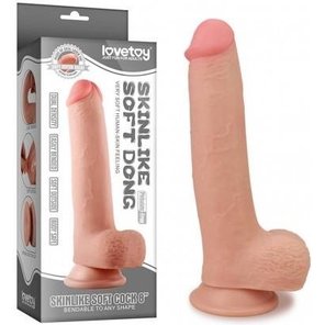  Телесный фаллоимитатор Skinlike Soft Cock 8 24 см 