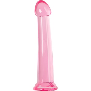  Розовый нереалистичный фаллоимитатор Jelly Dildo L 20 см 