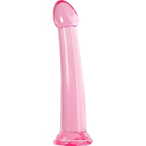  Розовый нереалистичный фаллоимитатор Jelly Dildo XL 22 см 