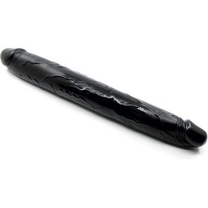  Черный двухсторонний фаллоимитатор Exxxtreme Double Head Dong 41,3 см 