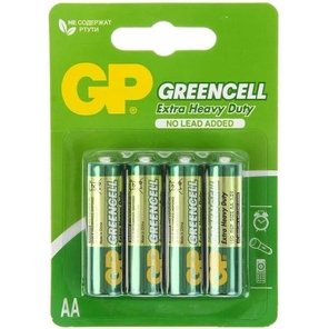  Батарейки солевые GP GreenCell AA/R6G 4 шт 