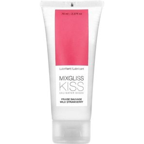  Смазка на водной основе Mixgliss Kiss с ароматом земляники 70 мл 