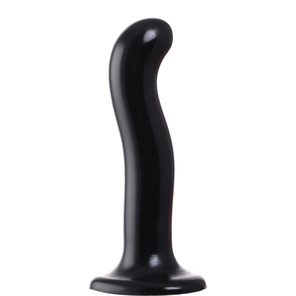  Черный фаллоимитатор-насадка Strap-On-Me P G spot Dildo size S 16,4 см 