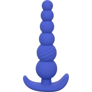  Синяя анальная пробка Cheeky X-6 Beads 12,75 см 