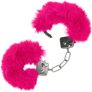  Металлические наручники с розовым мехом Ultra Fluffy Furry Cuffs 