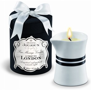  Массажное масло в виде большой свечи Petits Joujoux London с ароматом ревеня, амбры и чёрной смородины 