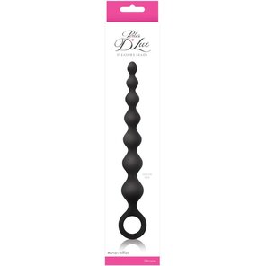  Чёрная анальная цепочка Perles D Lux Long 20,3 см 