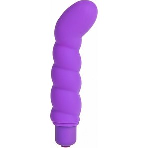  Фиолетовый вибратор со стимуляцией точки G 18 см 