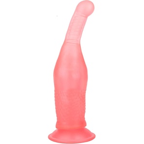  Розовый анальный стимулятор на присоске 16,5 см 