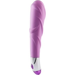  Фиолетовый ребристый вибратор Lovely Vibes Laced 18,5 см 