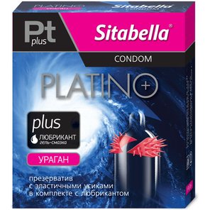  Презерватив Sitabella Platino plus Ураган с усиками 1 шт 