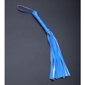  Голубая мини-плеть с 20 хвостами 40 см 