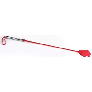  Красный стек с металлической хромированной ручкой 62 см 