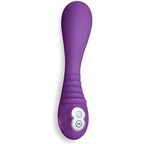  Фиолетовый вибромассажер Vibe 19 см 