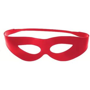  Красная маска на глаза с прорезями для глаз 