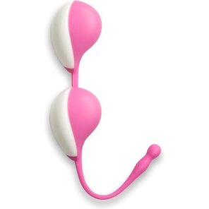  Розовые вагинальные шарики K-Balls Smooth спрей для интимной гигиены в подарок 